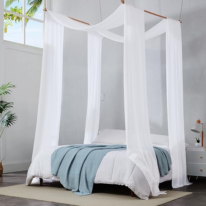 WARM HOME DESIGNS 2 Chiffon Wedding Arch Draping Fabric Scarves in 12, 18 or 24 Foot Length and 5 Colors.