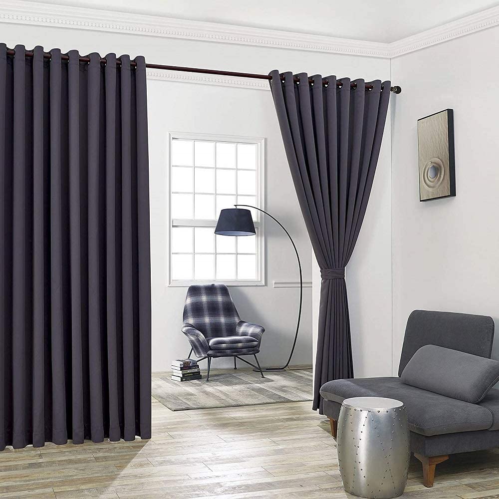 Warm Home Designs Extra Large 2 Wall to Wall Curtains Each with 2 Matching Tie-Backs. Great as Room Dividers or Partitions.