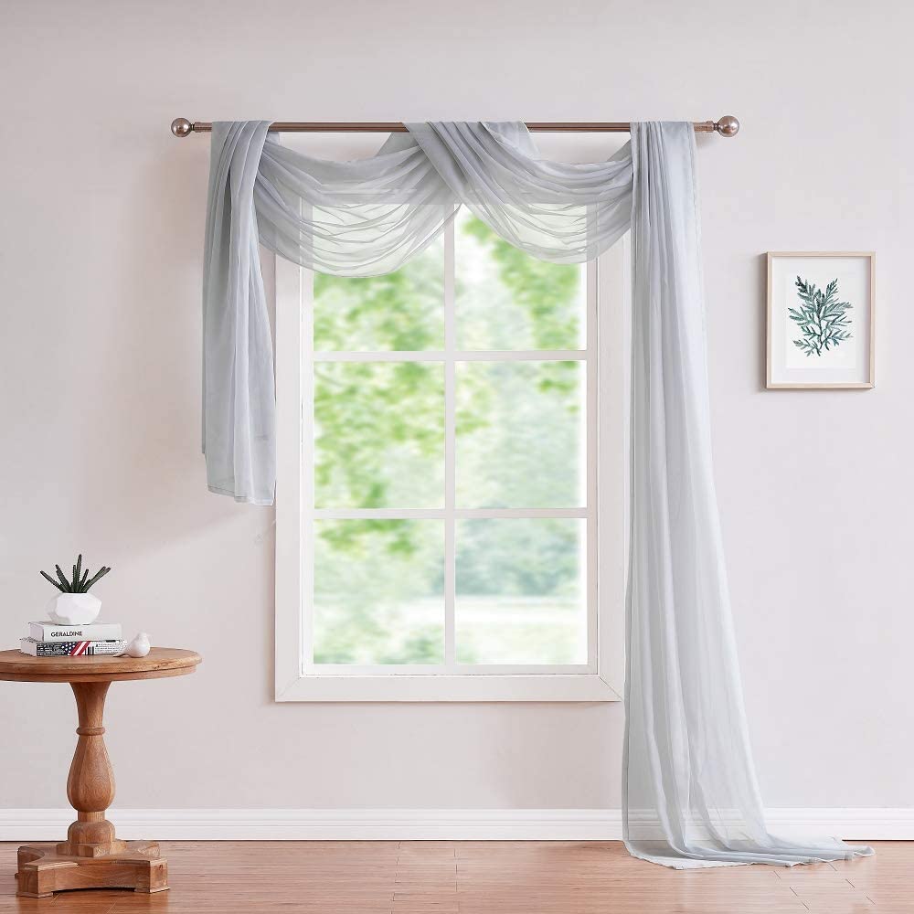 WARM HOME DESIGNS Fabric by The Yard. Our Sheer Bulk Fabric is Great for Bed Canopy Curtains, Wedding Arch Decorations, Window Scarves or Curtain Backdrop.