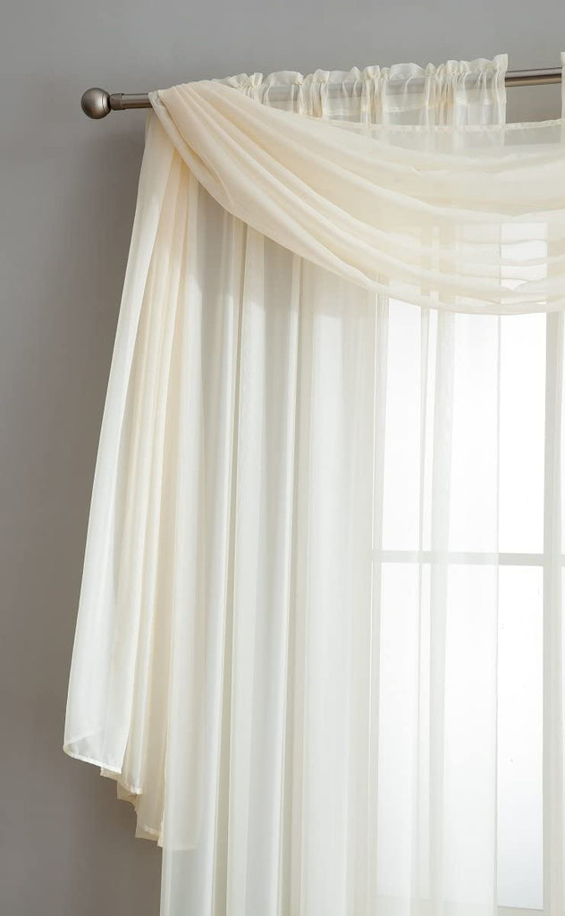 Warm Home Designs Sheer Window Scarf. Great As Wedding Arch Draping Fabric, Bed Canopy Or for Decorative Project