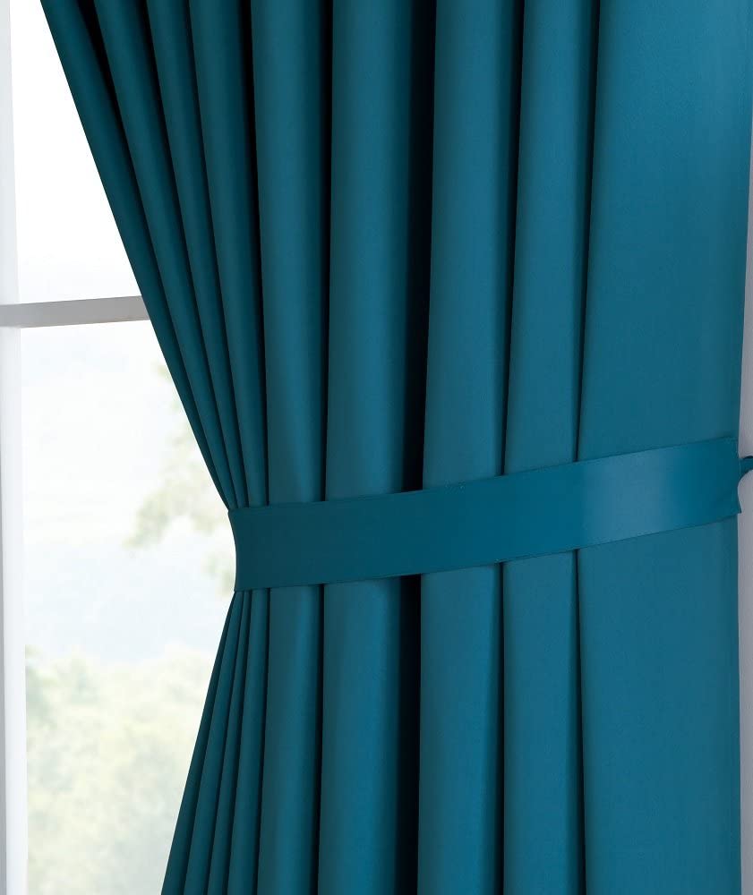 Warm Home Designs Extra Large 2 Wall to Wall Curtains Each with 2 Matching Tie-Backs. Great as Room Dividers or Partitions.