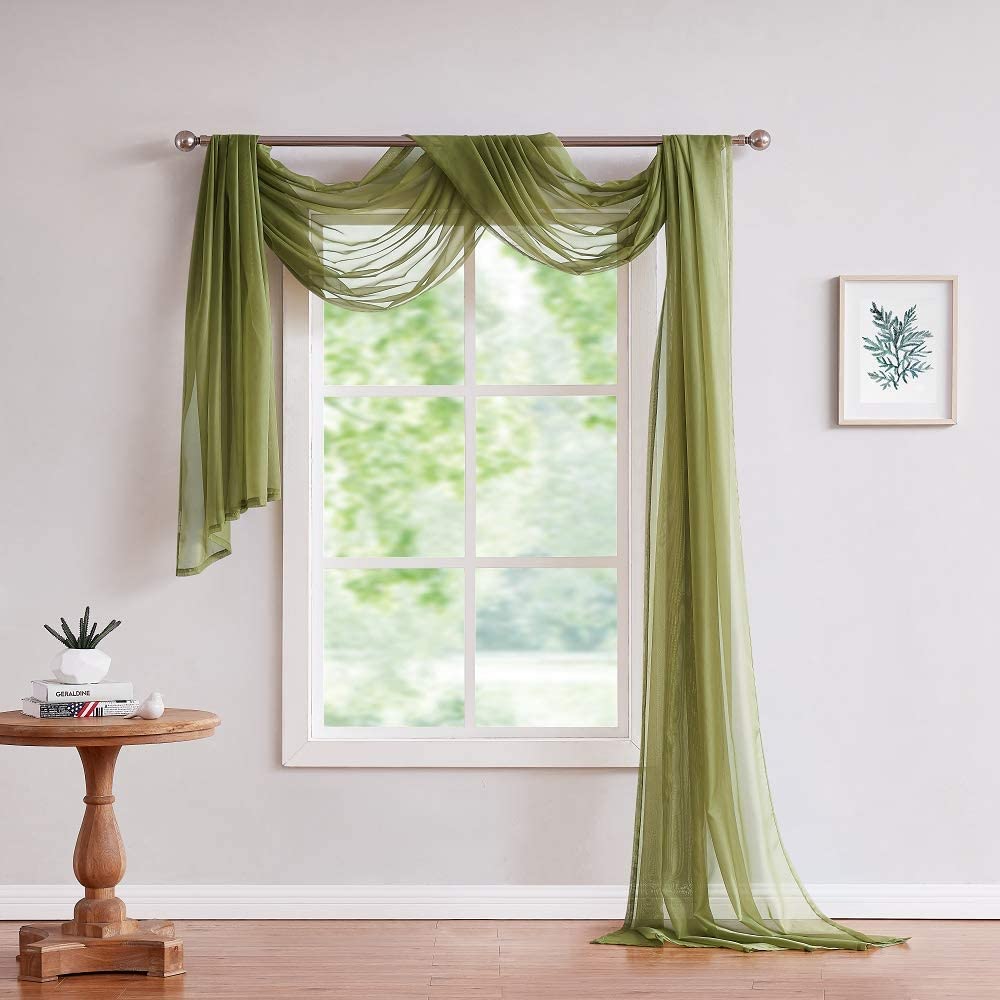 WARM HOME DESIGNS Fabric by The Yard. Our Sheer Bulk Fabric is Great for Bed Canopy Curtains, Wedding Arch Decorations, Window Scarves or Curtain Backdrop.