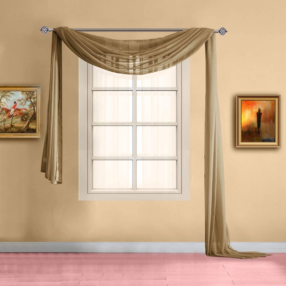 WARM HOME DESIGNS Fabric by The Yard. Our Sheer Bulk Fabric is Great for Bed Canopy Curtains, Wedding Arch Decorations, Window Scarves or Curtain Backdrop.
