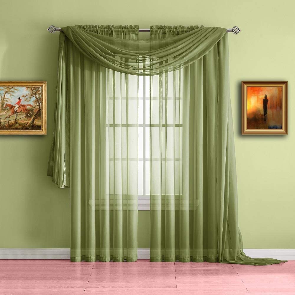WARM HOME DESIGNS Fabric by The Yard. Our Sheer Bulk Fabric is Great for Bed Canopy Curtains, Wedding Arch Decorations, Window Scarves or Curtain Backdrop.