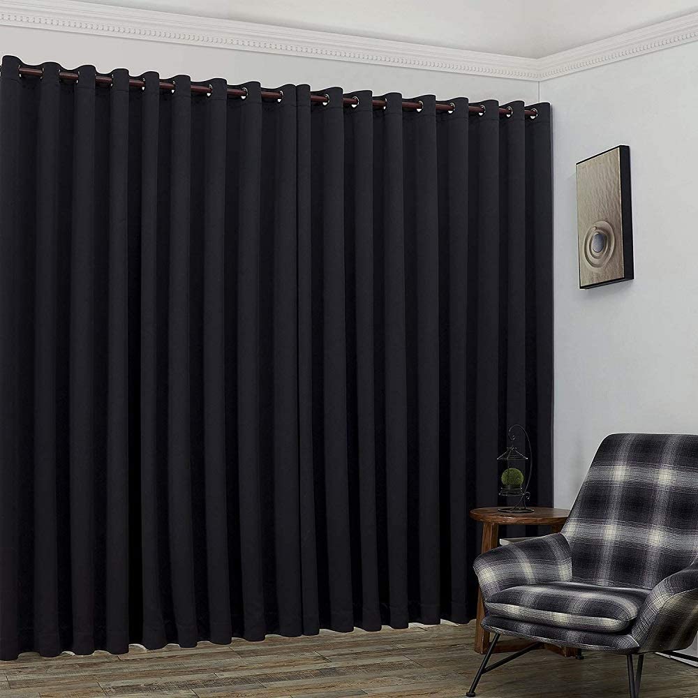 Warm Home Designs Extra Large 2 Wall to Wall Curtains Each with 2 Matching Tie-Backs. Great as Room Dividers or Partitions.