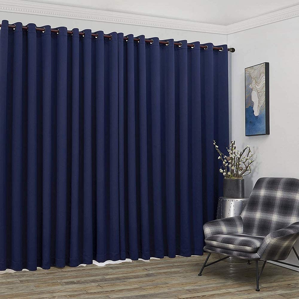 Warm Home Designs Extra Large 2 Wall to Wall Curtains Each with 2 Matching Tie-Backs. Great as Room Dividers or Partitions.