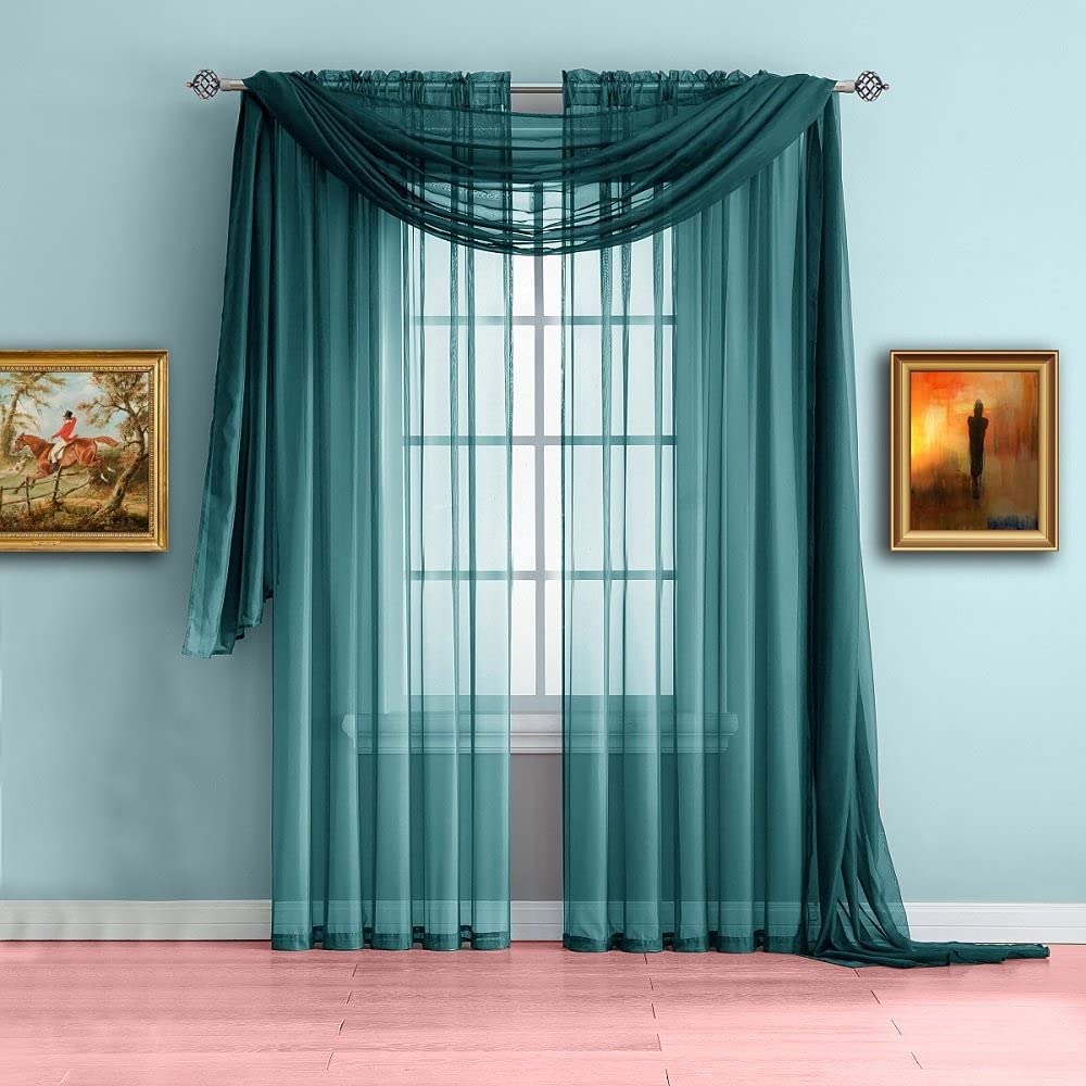 WARM HOME DESIGNS Fabric by The Yard. Our Sheer Bulk Fabric is Great for Bed Canopy Curtains, Wedding Arch Decorations, Window Scarves or Curtain Backdrop.