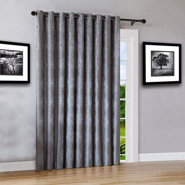 Warm Home Designs 100% Blackout Insulated Thermal Patio Door Panel. Drapery Can Be Used As Room Breaker or Sliding Door Curtains