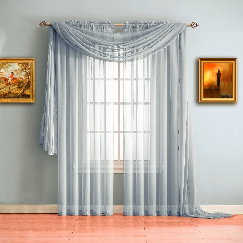 WARM HOME DESIGNS Fabric by The Yard. Our Sheer Bulk Fabric is Great for Bed Canopy Curtains, Wedding Arch Decorations, Window Scarves or Curtain Backdrop.