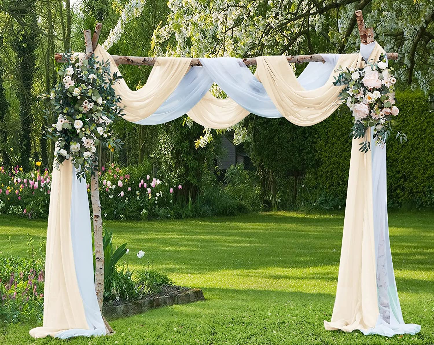 Warm Home Designs Wedding Arch Draping Fabric For Decoration ...