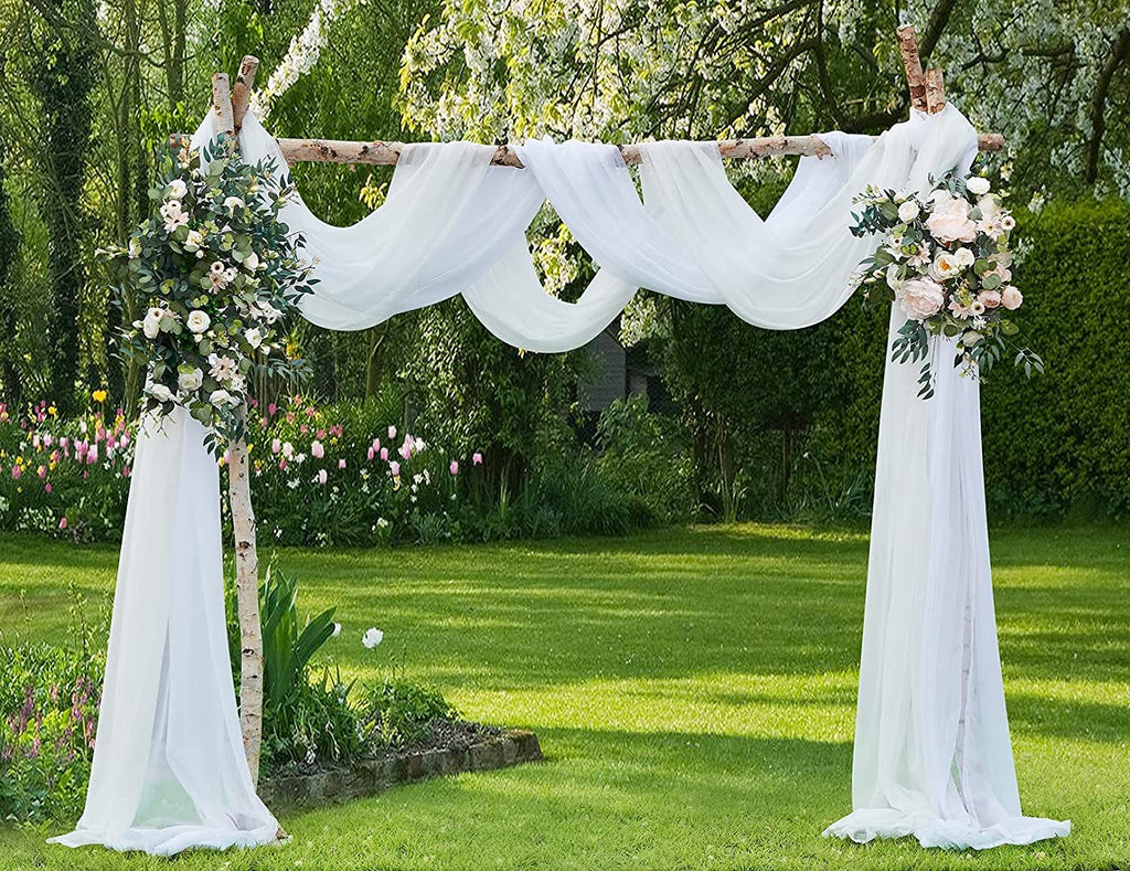 WARM HOME DESIGNS Wedding Arch Draping Fabric Bundle For Wedding Ceremony, Reception, Photo Backdrop or Party Decoration