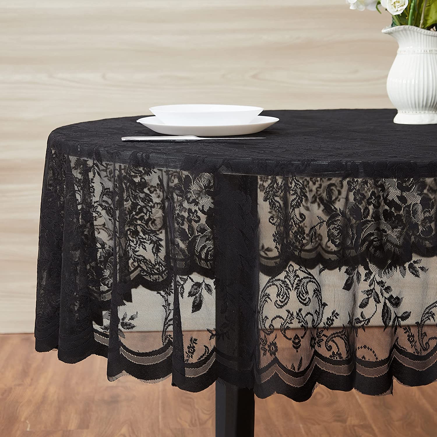 Round lace tablecloth discount