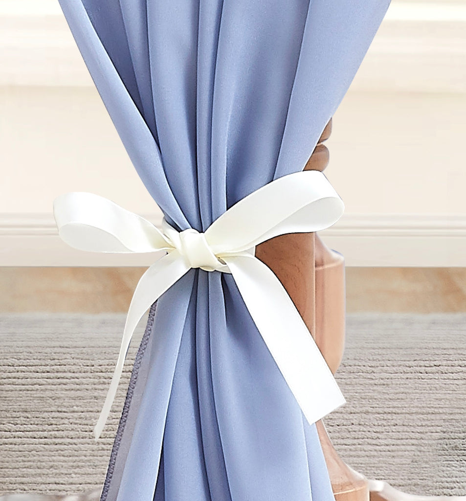 Warm Home Designs Chiffon Table Runner for Wedding Table Decor in 6 Sizes with 2 Free Tie-Backs