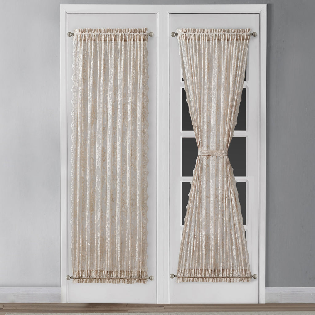WARM HOME DESIGNS Elegant French Door Curtains with 2 Tie-backs